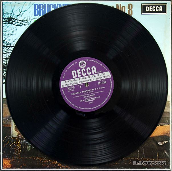 BRUCKNER SYMPHONY NO. 8 GEORG SOLTI DECCA 2XLP SET 335-6