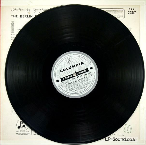 TCHAIKOVSKY SYMPHONY 4 KARAJAN BERLIN PHILHARMONIC SAX 2357