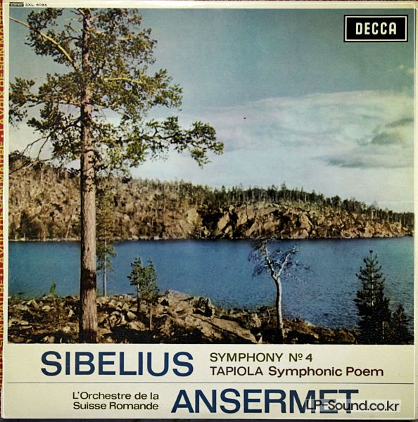 SIBELIUS NO.4 ANSERMET ORIG DECCA  SXL 6095 UK-64