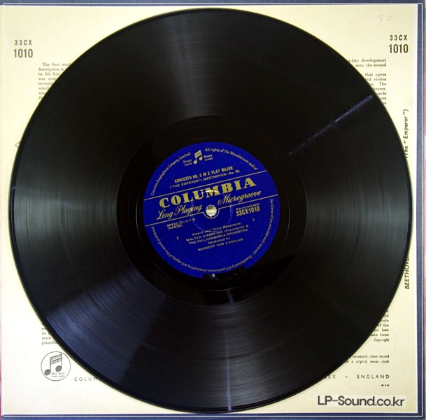 BEETHOVEN CONCERTO NO. 5 -WALTER GIESEKING ,COLUMBIA 33CX 1010