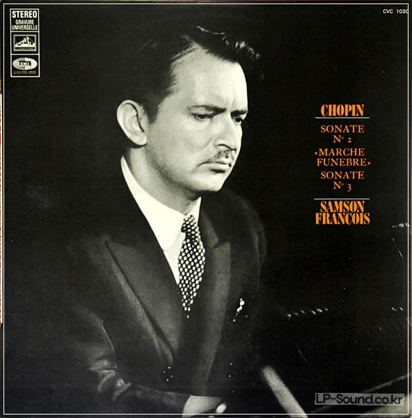CHOPIN SONATE N°2 & 3 SAMSON FRANCOIS CVC 1030 STEREO