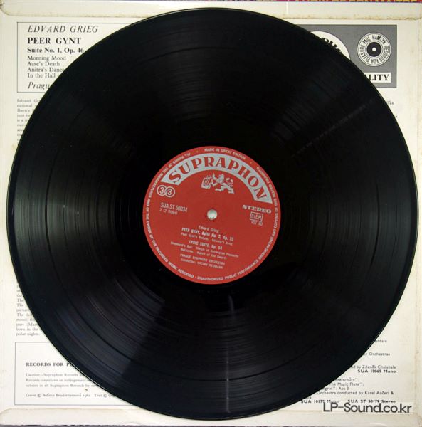 EDVARD GRIEG PEER GYNT SUITES / LYRIC SUITE  SUA ST 50034 RED