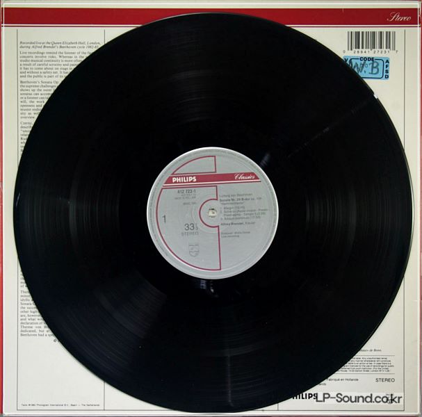 BEETHOVEN PIANO SONATA NO. 29 & 24 *LIVE 1982 BBC PHILIPS 412 723-1