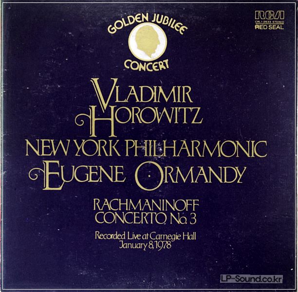 HOROWITZ RACHMANINOFF LIVE AT CARNEGIE HALL NEW YORK 1978