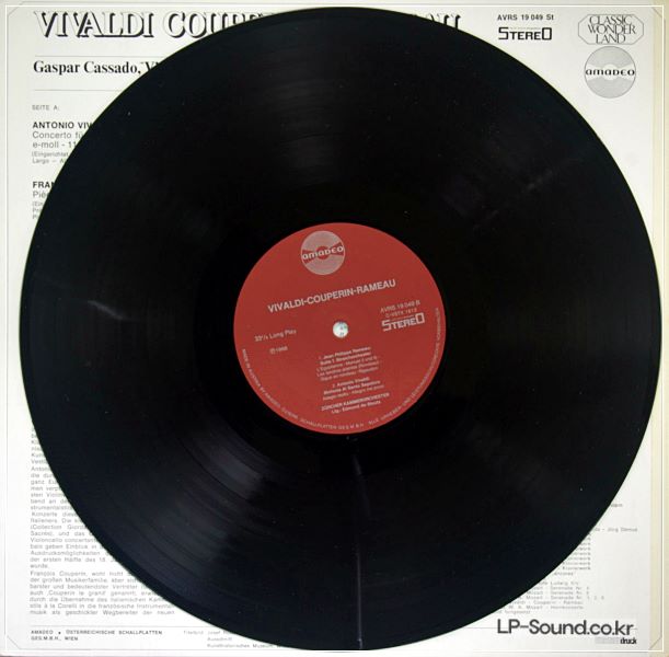 GASPAR CASSADO CELLO VIVALDI COUPERIN RAMEAU AMADEO