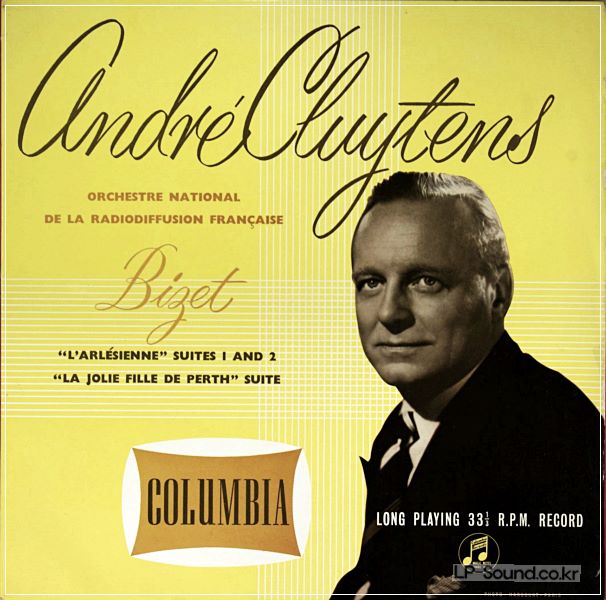 BIZET L'ARLESIENNE ETC ANDRE CLUYTENS  33CX 1153
