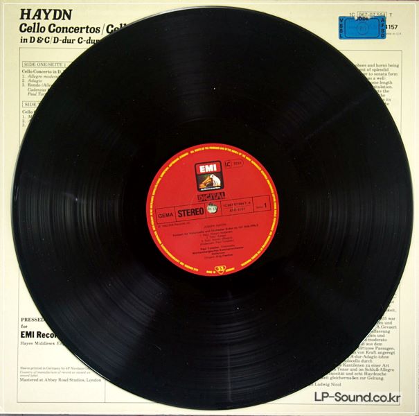HAYDN CELLO CONCERTOS PAUL TORTELIER  ASD 4157