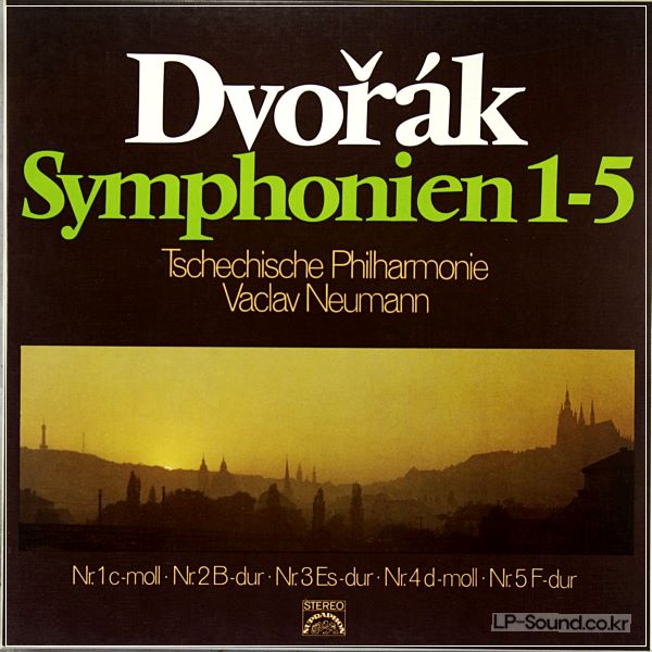 DVORAK COMPLETE 9 SYMPHONIES NEUMANN EURODISC SUPRAPHON 8LP  BOXES STEREO