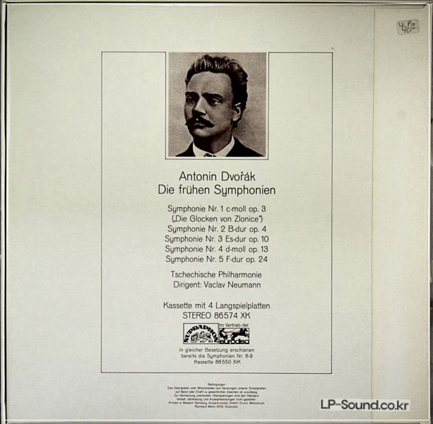 DVORAK COMPLETE 9 SYMPHONIES NEUMANN EURODISC SUPRAPHON 8LP  BOXES STEREO