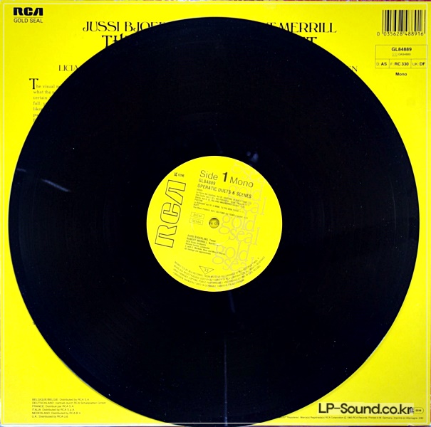 JUSSI BJOERLING & ROBERT MERRILL - THE PEARL FISHERS DUET RL 43243