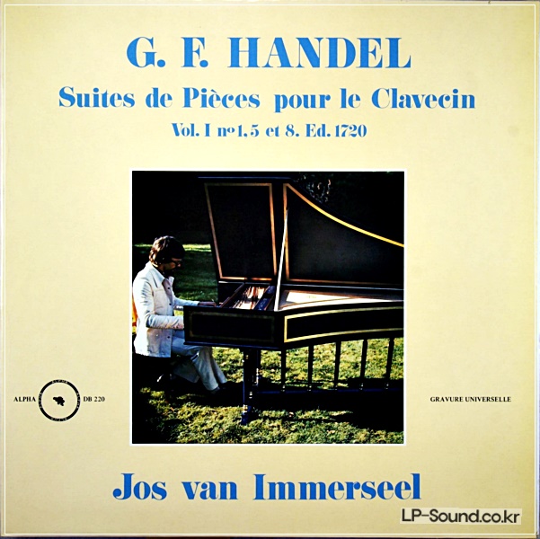 HANDEL* – JOS VAN IMMERSEEL - SUITES DE PIEC ALPHA BRUSSELS  CAT#: DB 220