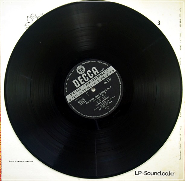 BEETHOVEN: PIANO CONCERTO NO. 3 KATCHEN / LSO / GAMBA SXL 2106