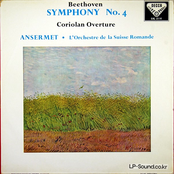 BEETHOVEN: SYMPHONY NO. 4 - ANSERMET **DECCA SXL 2116 WBG ED1