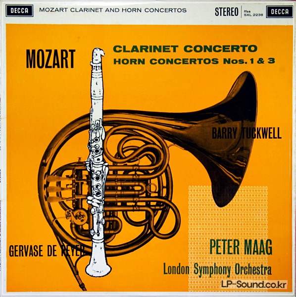 MOZART CLARINET & HORN CONCERTOS PEYER - MAAG - DECCA SXL 2238
