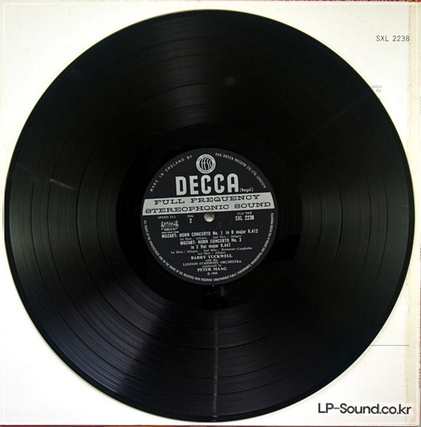 MOZART CLARINET & HORN CONCERTOS PEYER - MAAG - DECCA SXL 2238