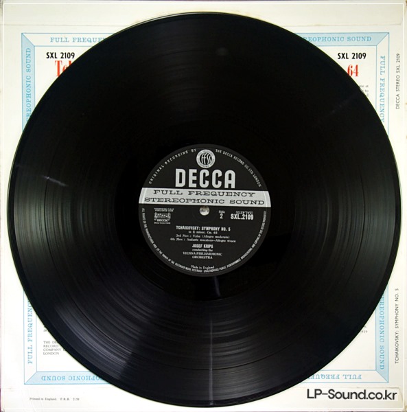 TCHAIKOVSKY NO. 5 - VIENNA PHILHARMONIC / KRIPS SXL 2109 BB