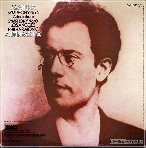 MAHLER: SYMPHONY NO. 5/ ADAGIO SYMPHONY 10 MEHTASXL 6806/7