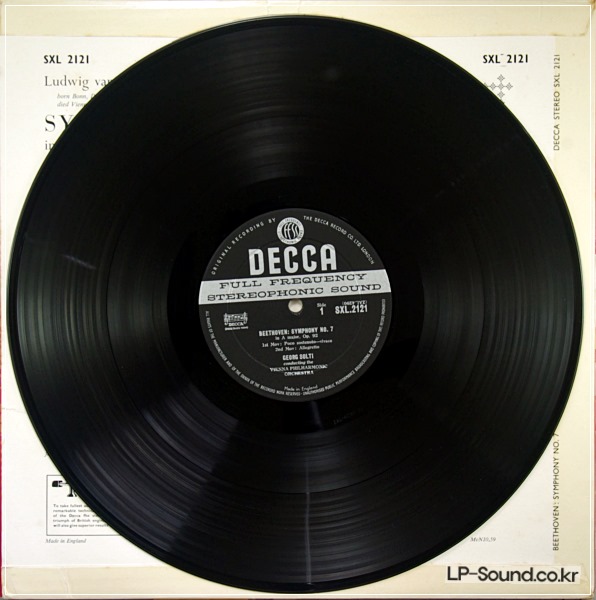BEETHOVEN: SYMPHONY NO. 7 – GEORG SOLTI. DECCA SXL 2121