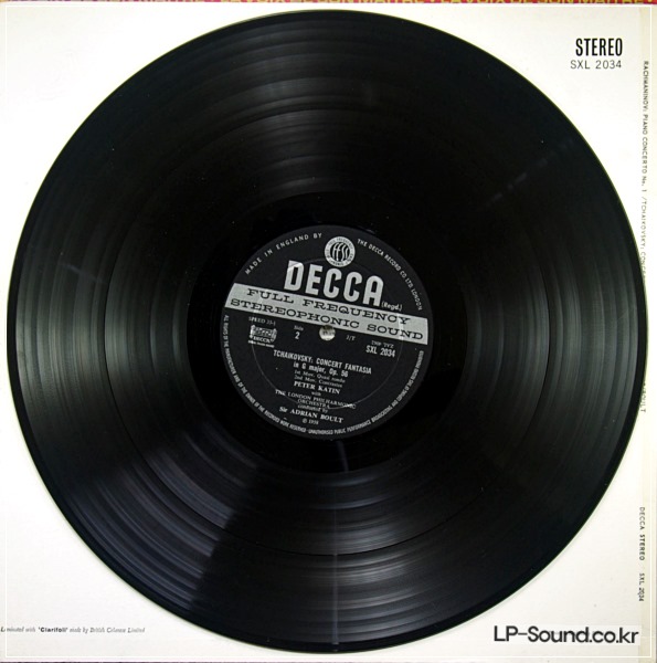 TCHAIKOVSKY  ADRIAN BOULT PETER KATIN   SXL 2034