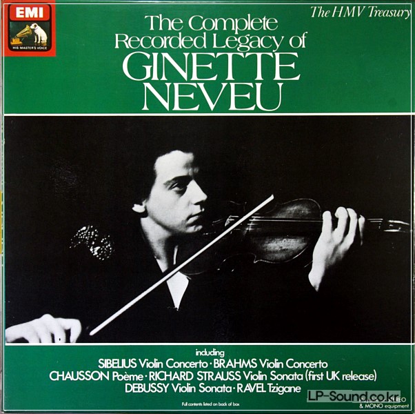 THE COMPLETE RECORDED LEGACY OF GINETTE NEVEU RLS 739