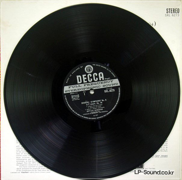 DVORAK SYMPHONY NO.5 KERTESZ DECCA WB DG SXL 6273