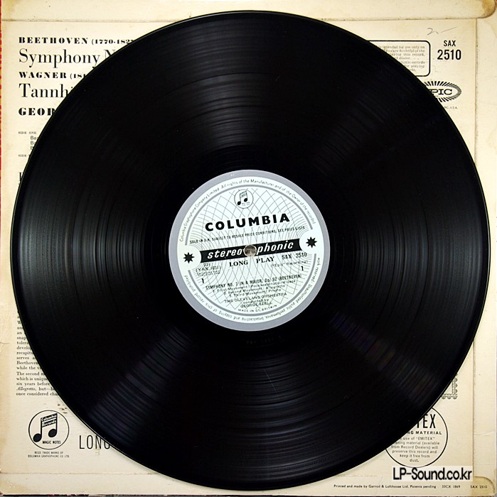 BEETHOVEN SYMPHONY NO.7 & WAGNER TANNHAUSER  GEORGE SZELL  SAX 2510