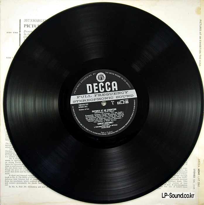 MUSSORGSKY-RAVEL PICTURES AT AN EXHIBITION SXL 2195