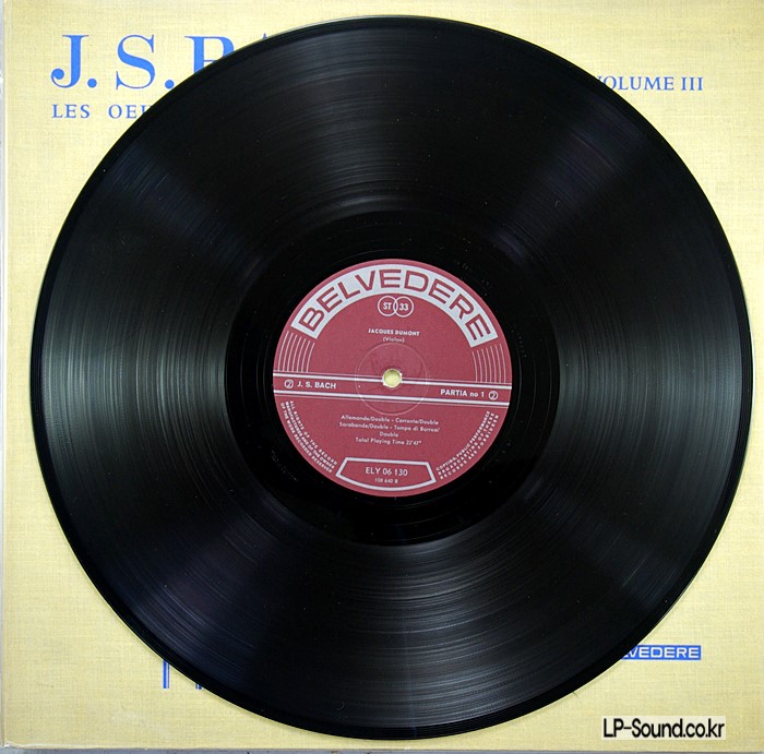 JACQUES DUMONT J.S BACH, SONATEN UND PARTITEN FUR SOLO BELVEDERE 1ST CLOTH PRESS.