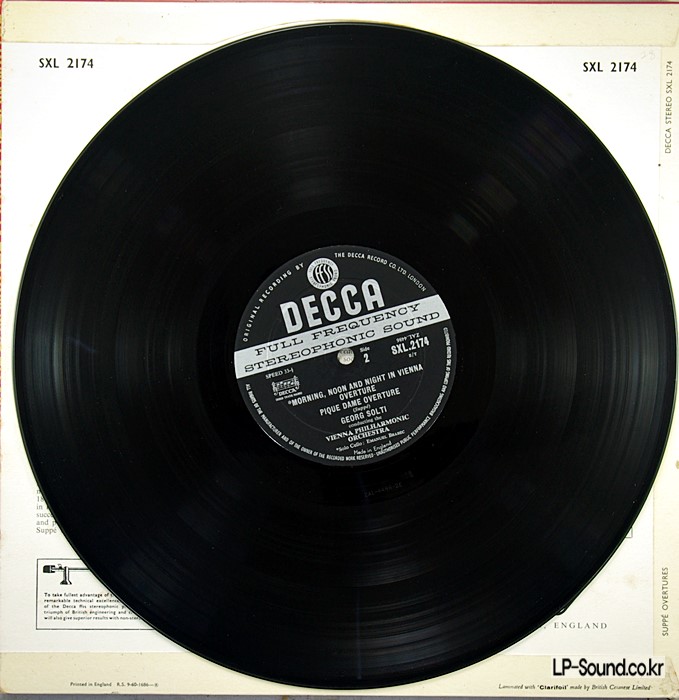 SUPPE: FOUR OVERTURES SOLTI / VIENNA  SXL 2174