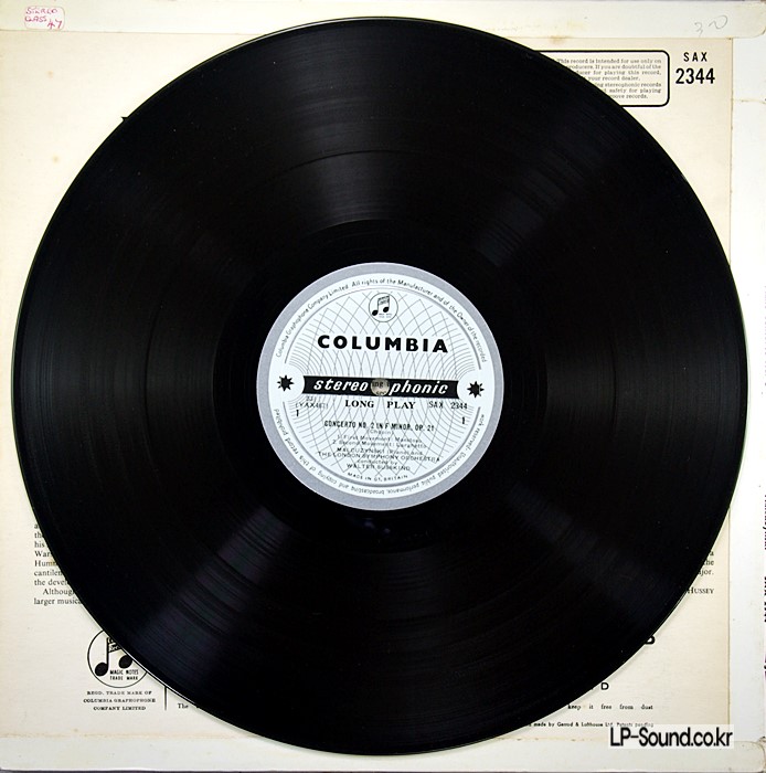 CHOPIN CONCERTO NO 2 MALCUZYNSKI SUSSKIND  SAX 2344