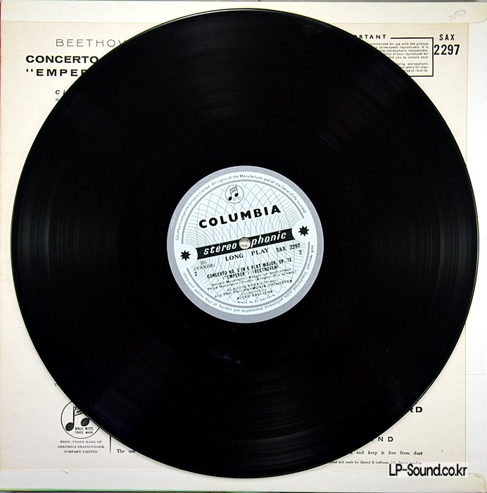 BEETHOVEN PIANO CONCERTO NO.5 EMPEROR - ARRAU SAX 2297