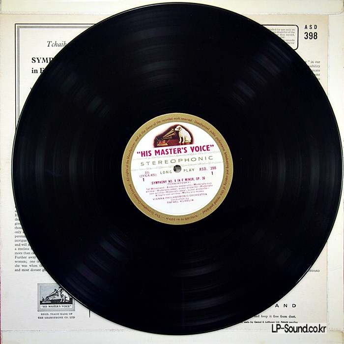 TCHAIKOVSKY SYMPHONY NO 4 VPO KUBELIK  ASD 398