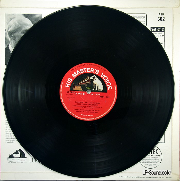 CARL SCHURICHT BRUCKNER SYMPHONY S/C   HMV ASD 602 603 2LP