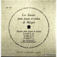 MOZART VIOLIN SONATA COLLECTION DES DISCOPHILES FRANCAIS BOSKOVSKY/KRAUS DF 123-124