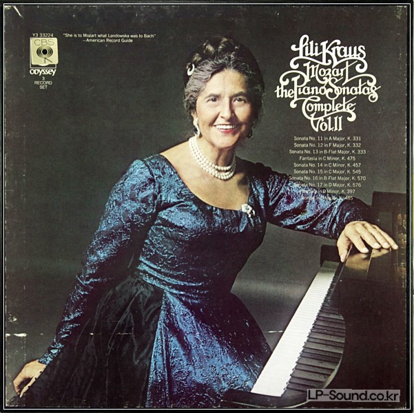MOZART PIANO SONATAS VOL.1 LILI KRAUS COLUMBIA STEREO 3XLPS BOX