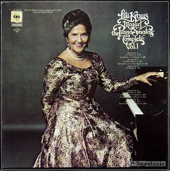 MOZART PIANO SONATA VOL.2  LILI KRAUS COLUMBIA STEREO 3XLPS BOX