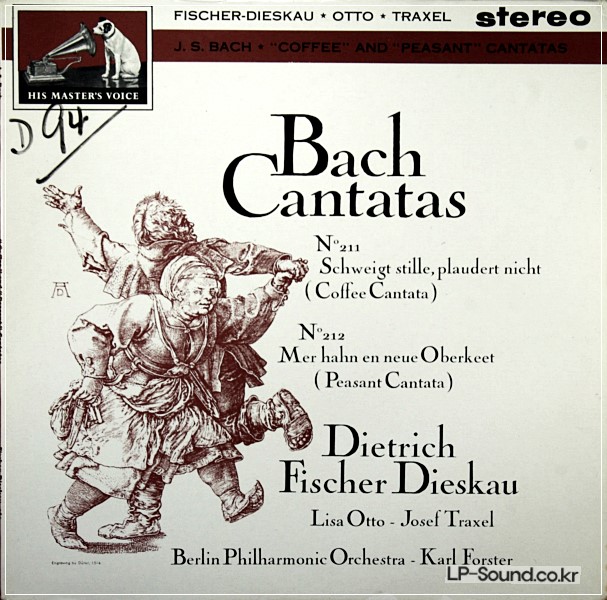 BACH CANTATAS COFFEE PEASANT DIESKAU  ASD 457