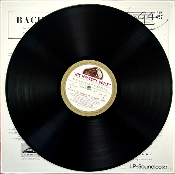 BACH CANTATAS COFFEE PEASANT DIESKAU  ASD 457