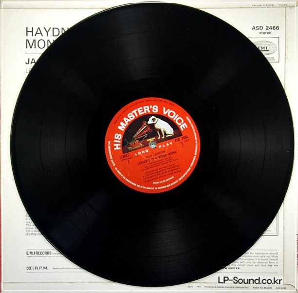 HAYDN MONN CELLO CONCERTO  JACQUELINE DU PRE   ASD 2466