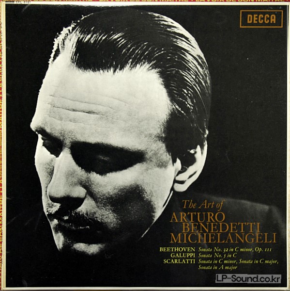 ARTURO BENEDETTI MICHELANGELI PIANO DECCA WBG SXL 6181