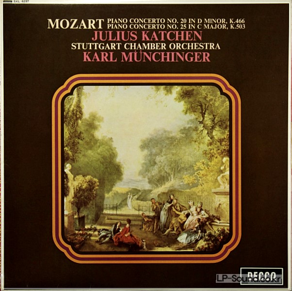 MOZART: PIANO CONCERTOS 20 & 25 KATCHEN/VPO/MUNCHINGER SXL 6297