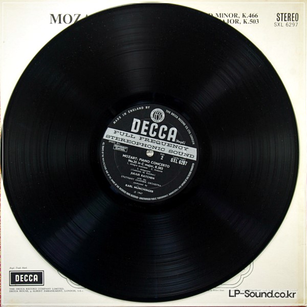 MOZART: PIANO CONCERTOS 20 & 25 KATCHEN/VPO/MUNCHINGER SXL 6297