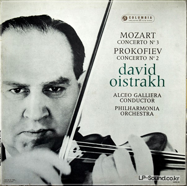 MOZART PROKOFIEV VIOLIN CONCERTO OISTRAKH COLUMBIA 33CX 1660