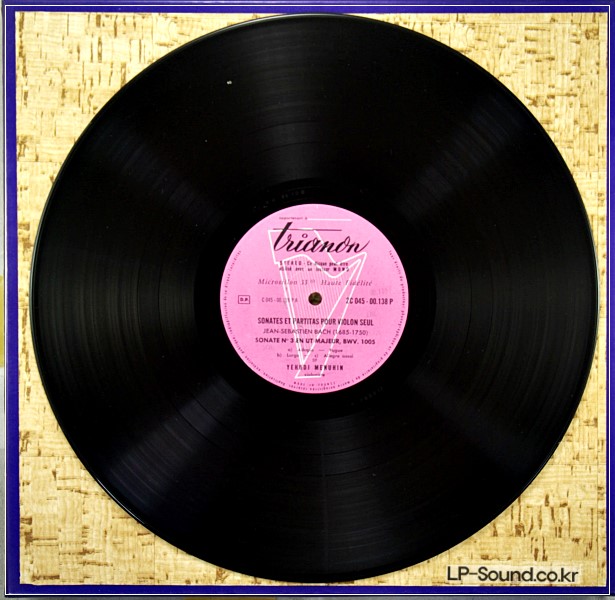 BACH SONATAS & PARTITAS   YEHUDI MENUHIN VIOLIN TRIANON 3 LP BOX