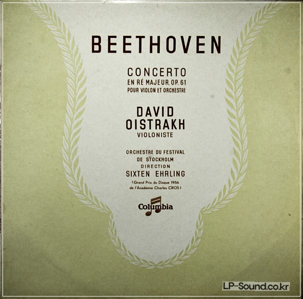 BEETHOVEN CONCERTO POUR VIOLON DAVID OISTRAKH FRANCE COLUMBIA FCX 354