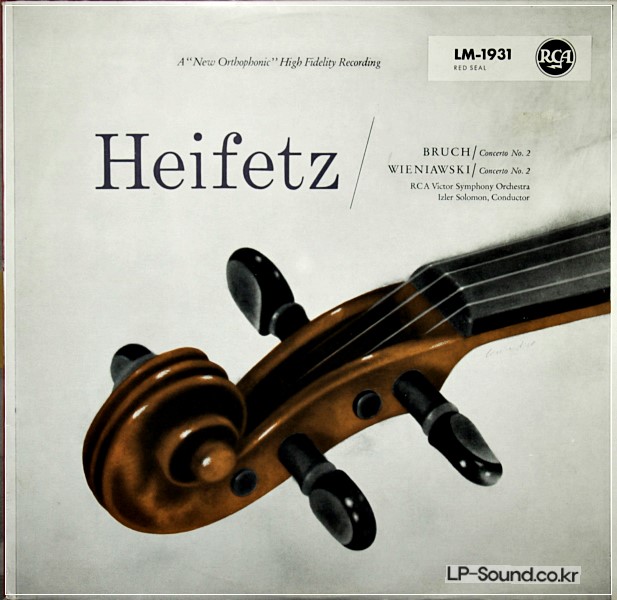 BRUCH / WIENIAWSKI VIOLIN CONCERTOS / HEIFETZ / SOLOMON LM 1931