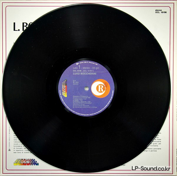 BOCCHERINI FLOTENKONZERT IN D-DUR, OP. 27 RICORDI