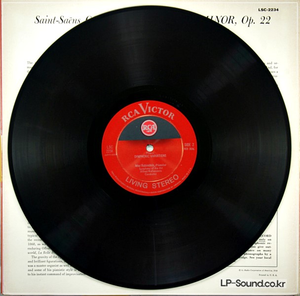 RUBINSTEIN / SAINT-SAENS / FRANCK CONCERTO 2 RCA SD LSC-2234