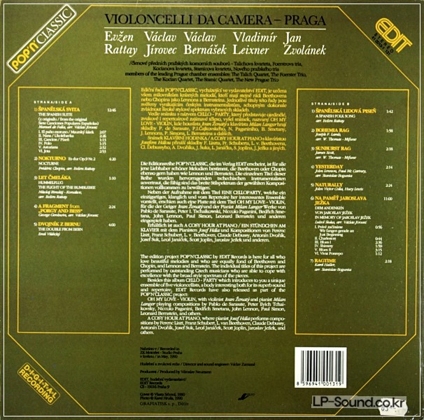 CELLO PARTY, RATTAY JíROVEC, BERNáŠEK, LEIXNER, ZVOLANEK, 1990