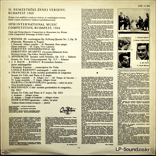 VARIOUS–10TH INTERNATIONAL MUSIC COMPETITION  BUDAPEST